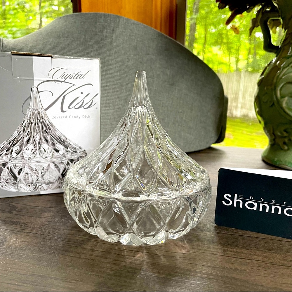 Shannon Crystal Hershey Kisses Covered Candy Dish New in Box NIB